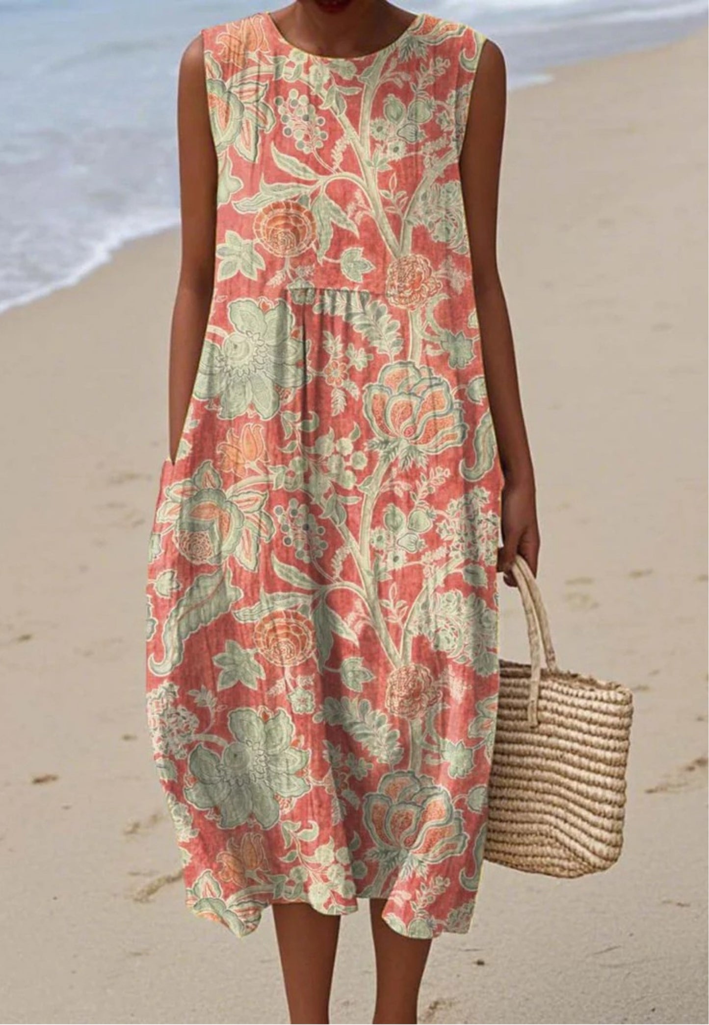 HAZEL - SUKIENKA Z WZOREM KWIATOWYM W STYLU RETRO