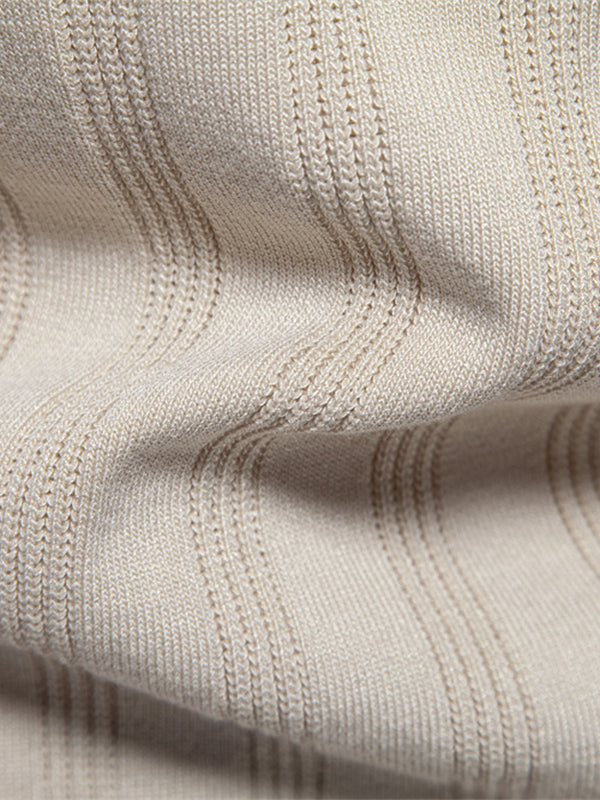 Męska koszulka polo z krótkim rękawem, jednokolorowa, o fakturze dzianinowej