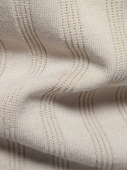 Męska koszulka polo z krótkim rękawem, jednokolorowa, o fakturze dzianinowej