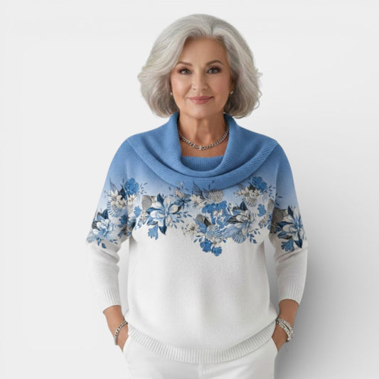 Lena - Ultraciepły sweter z ozdobnym kołnierzem