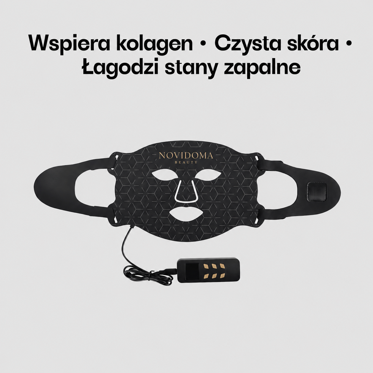 NOVIDOMA® Maska LED 7 kolorów | Domowa terapia światłem w przystępnej cenie