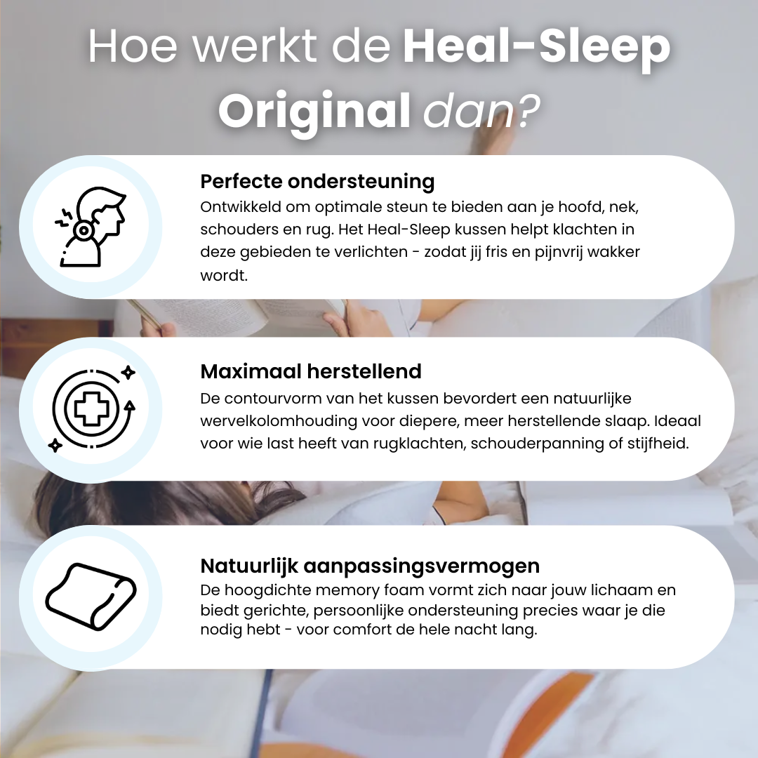 Novidoma® Heal-Sleep Original | Fris en pijnvrij wakker worden