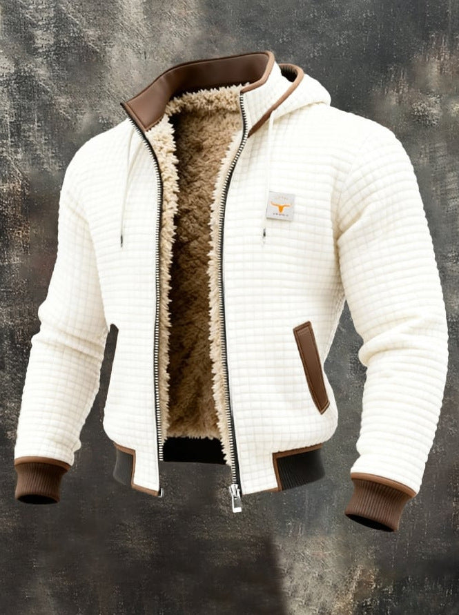 Borys - Elegancki kurtka pikowana z wykończonym kołnierzem