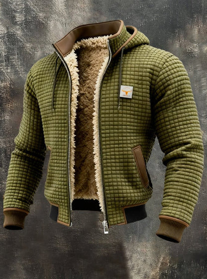 Borys - Elegancki kurtka pikowana z wykończonym kołnierzem