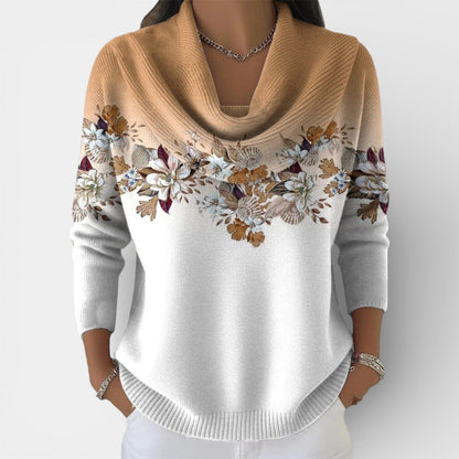 Lena - Ultraciepły sweter z ozdobnym kołnierzem